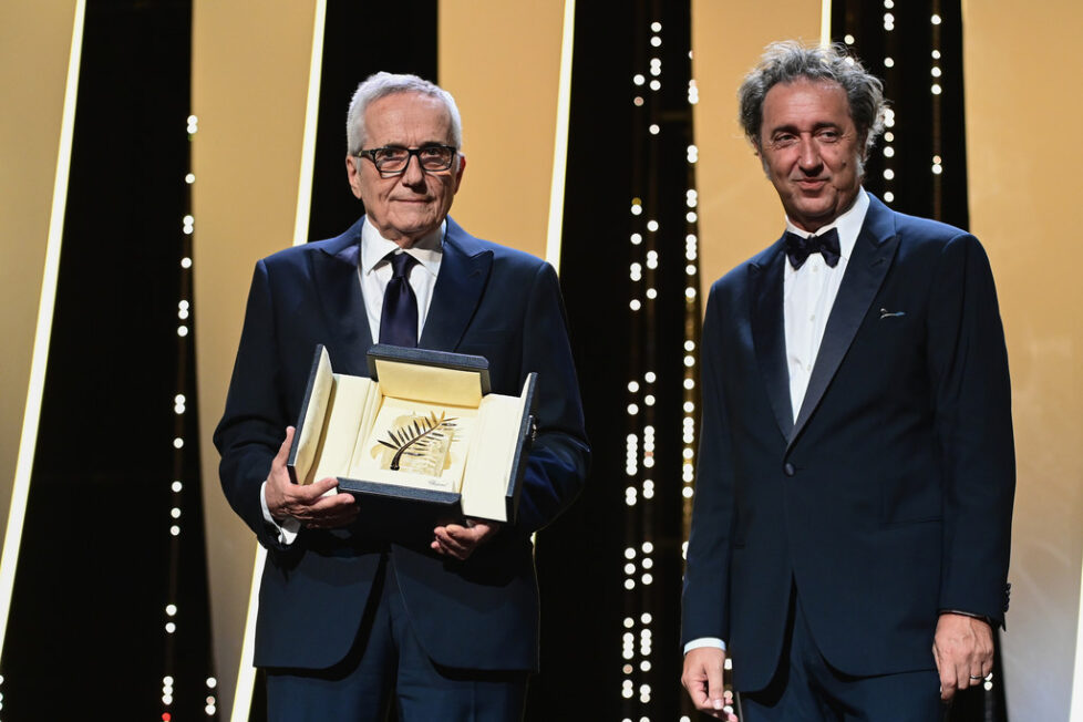 Regista Marco-Bellocchio-Paolo-Sorrentino-Cannes-2021-Heraldo.it - photo-by-Pascal-Le-Segretain-Getty-Images