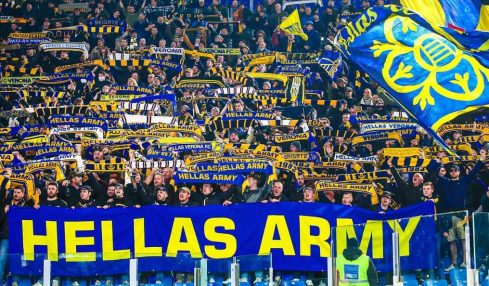 Roma Verona tifosi gialloblù