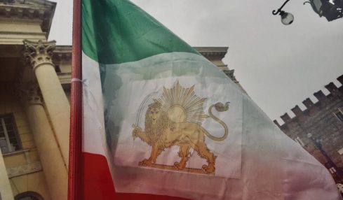 Bandiera dei manifestanti iraniani
