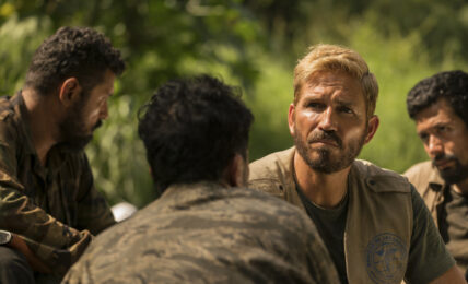 Jim Caviezel in una scena di "Sound of freedom", foto Angel Studios.