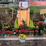 l'altarino in memoria di Moussa posizionato nel luogo della sua morte